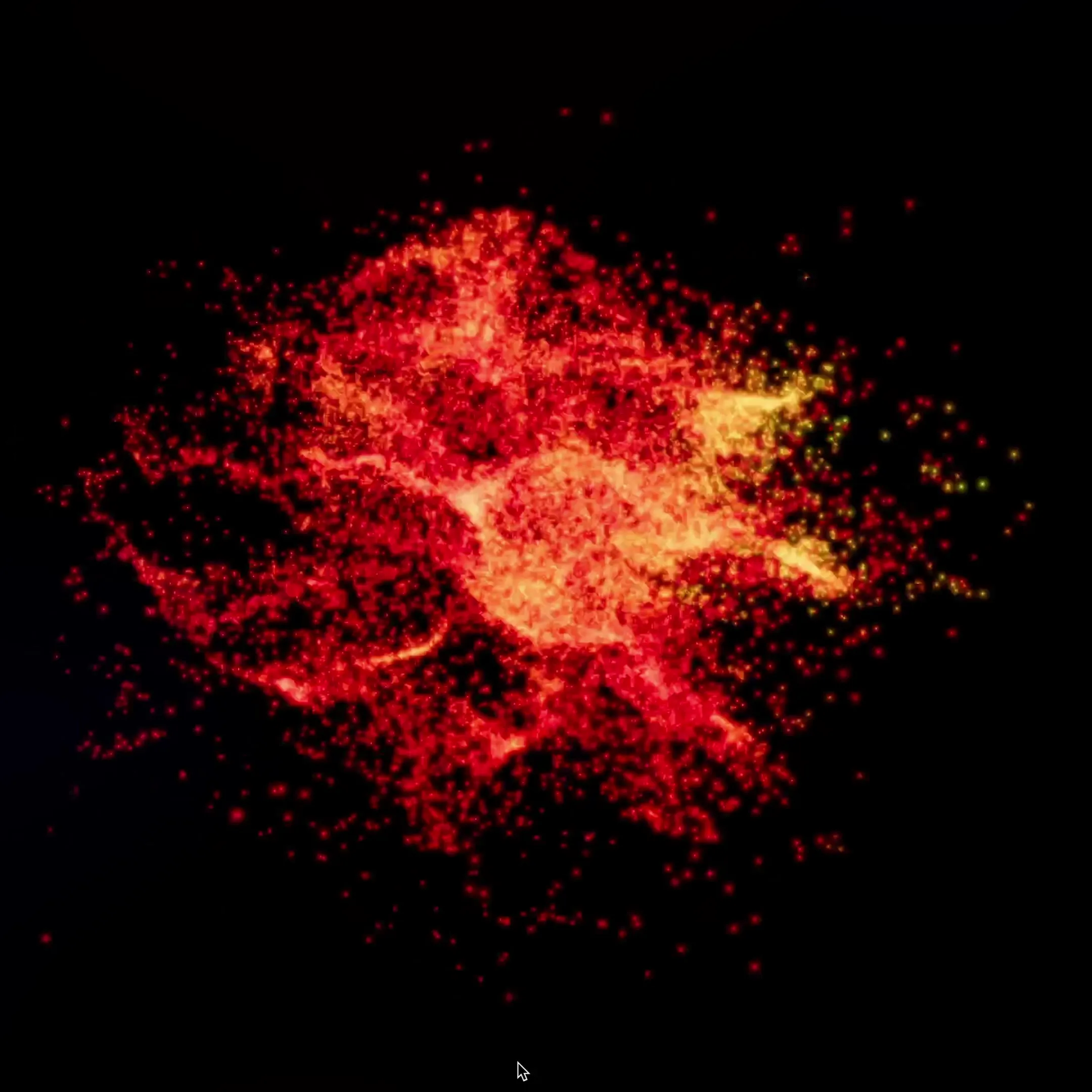 Particles noised morphing